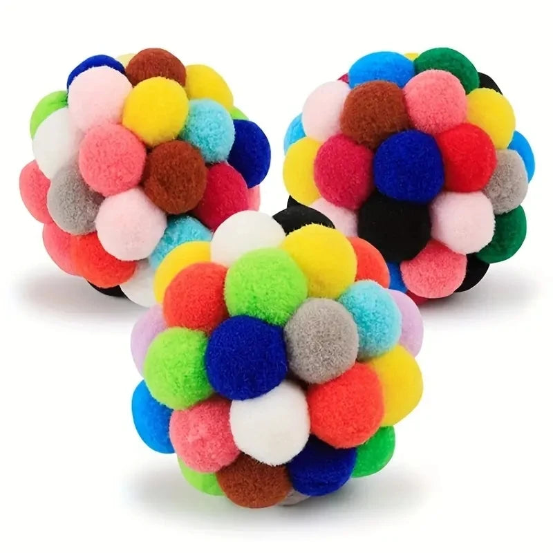 Cat Plush Bell Ball Toy (1/3PCS)