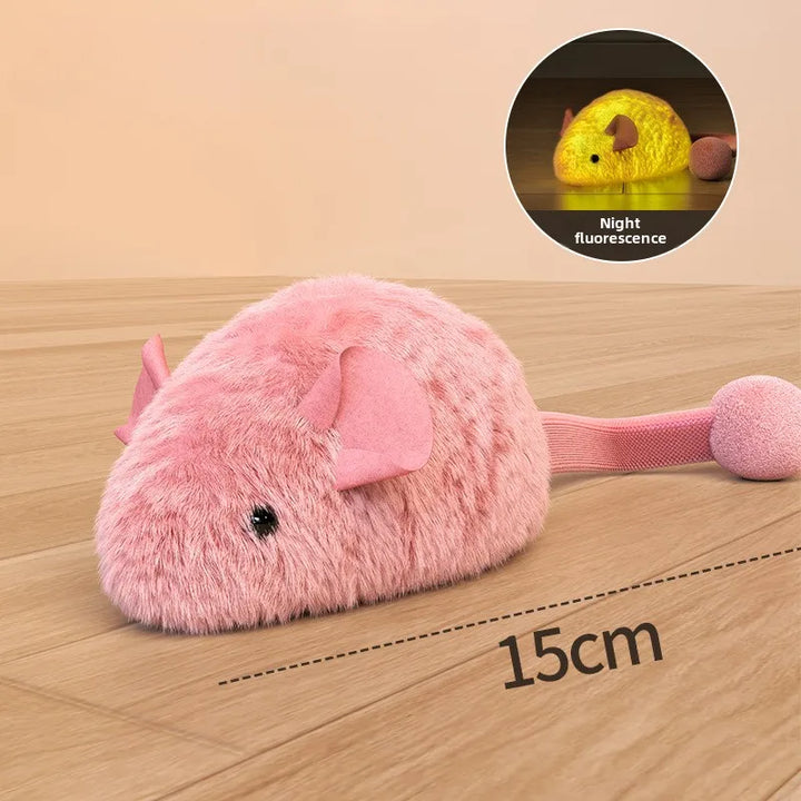 Interactive Plush Mouse Toy for Cats