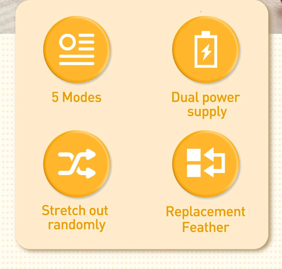 2-in-1 Automatic Feather Ball Smart Cat Toy