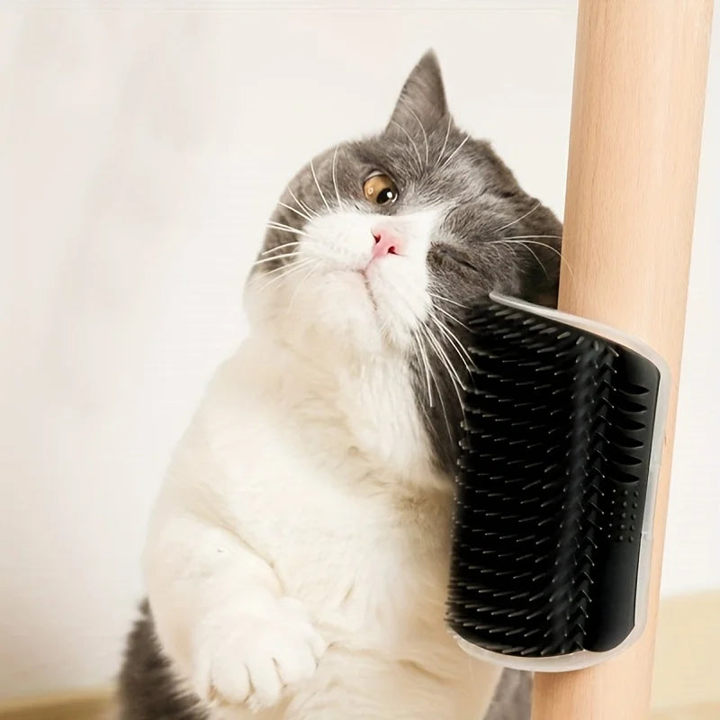 Wall-Mounted Cat Self Groomer Brush & Massager