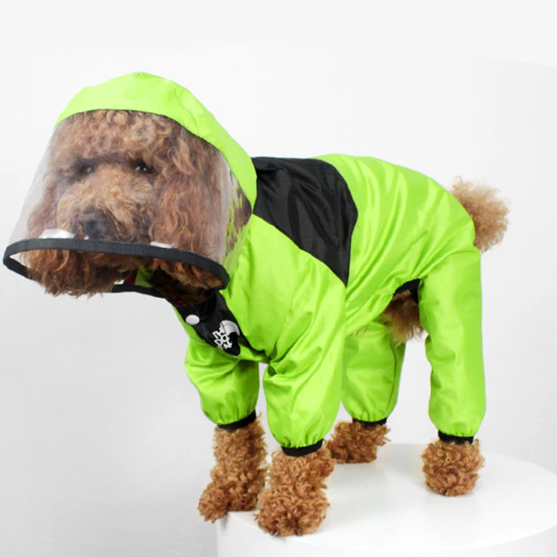 Waterproof Dog Raincoat Jumpsuit