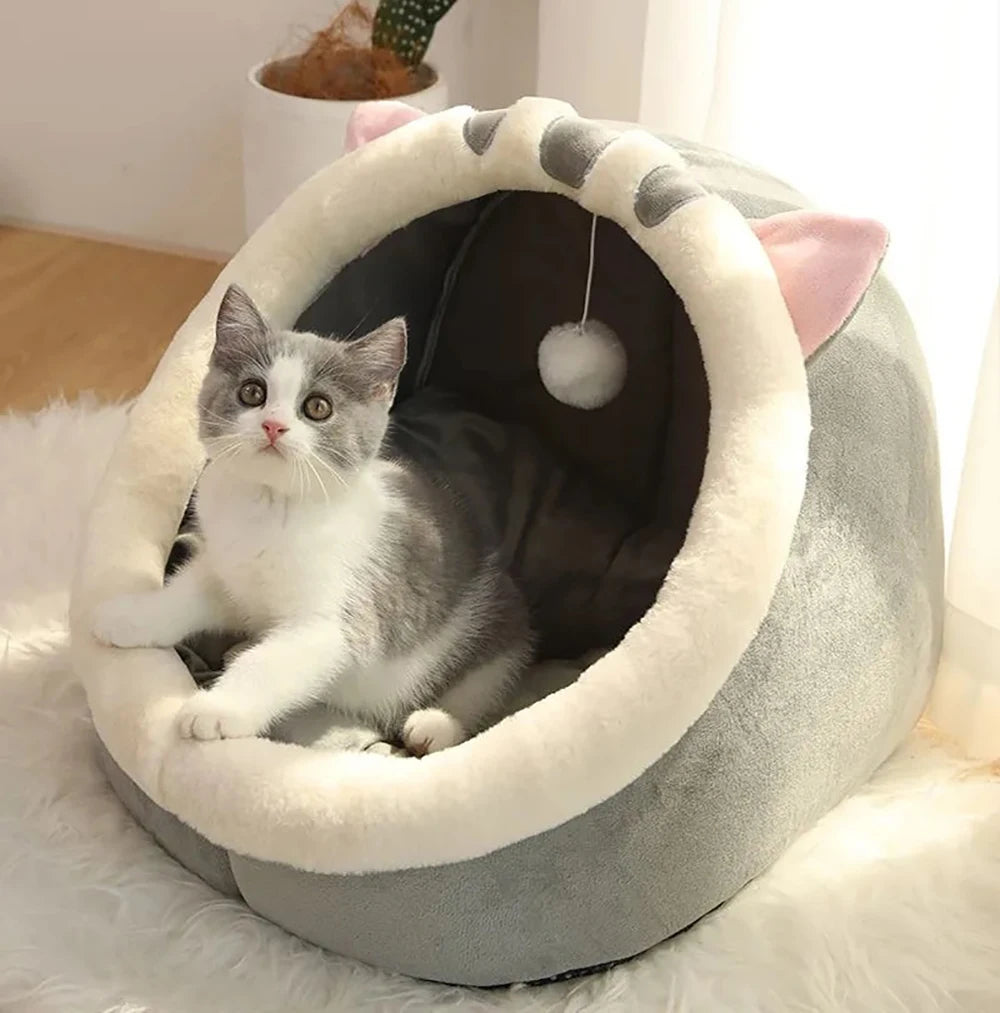 Foldable Deep Sleep Cat Cave Bed