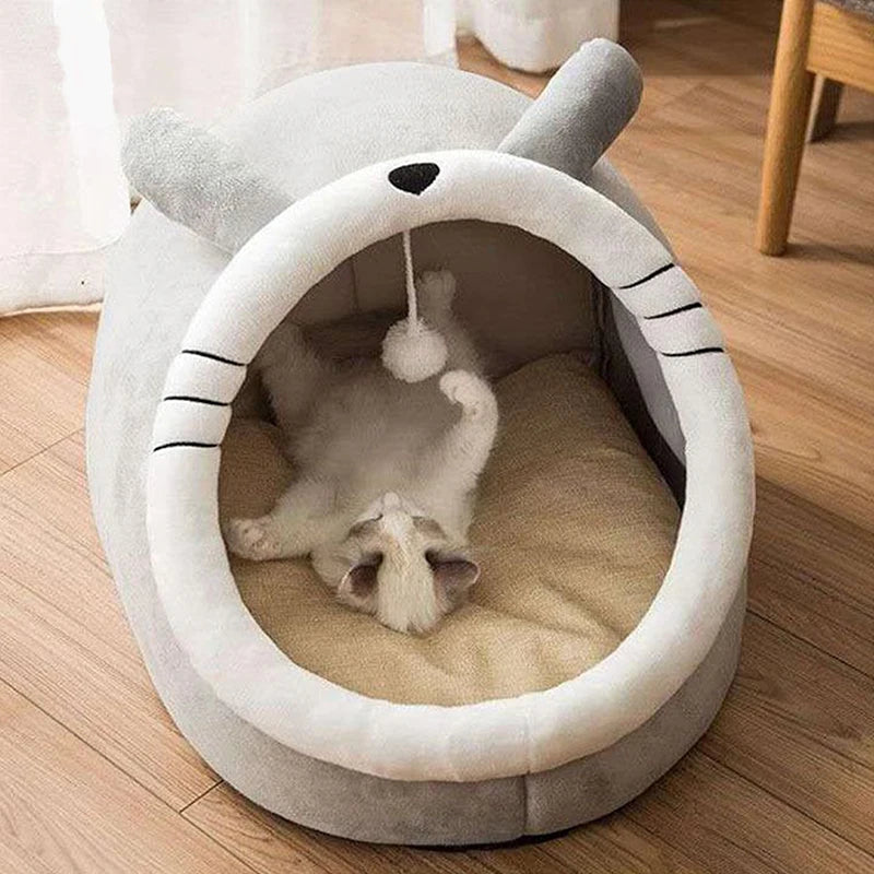 Foldable Deep Sleep Cat Cave Bed
