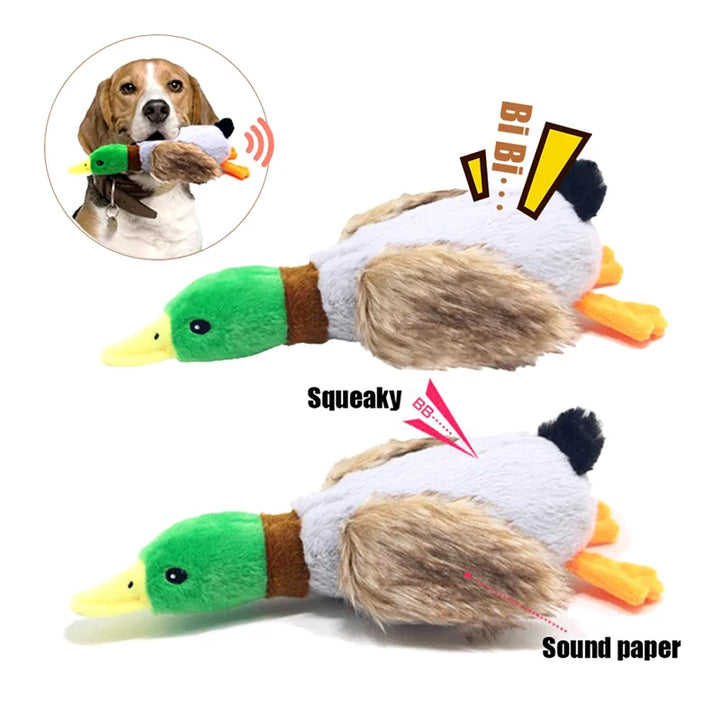 Plush Duck Squeaky Toy for Dogs