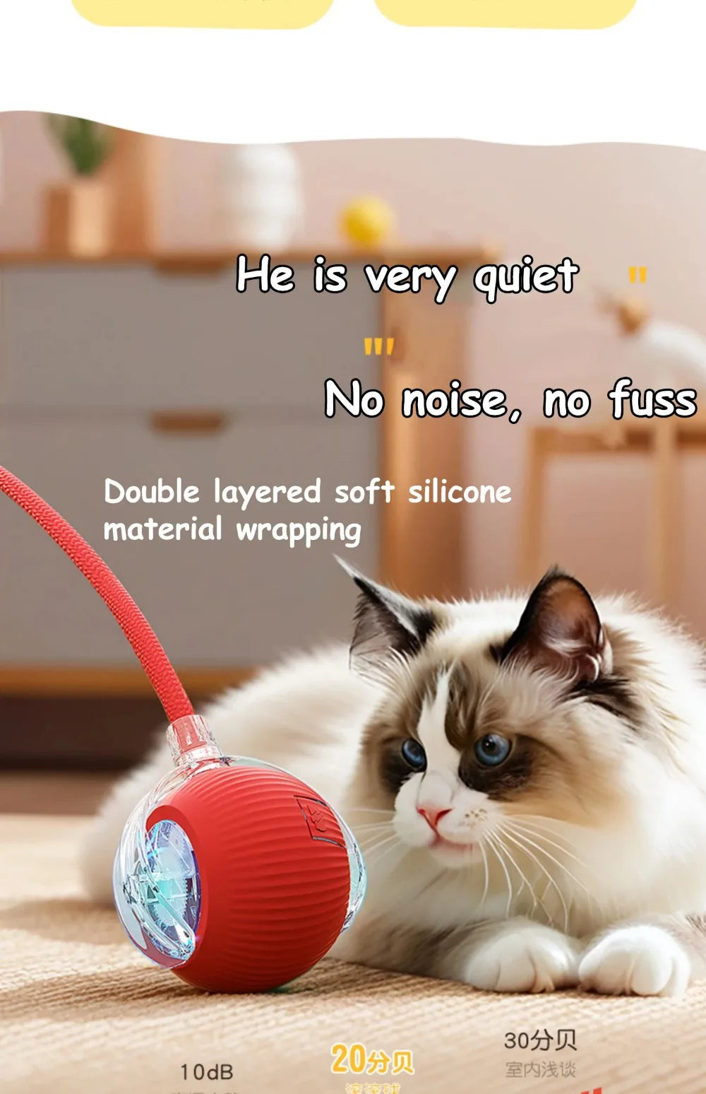 Automatic Smart Rolling Ball Cat Toy