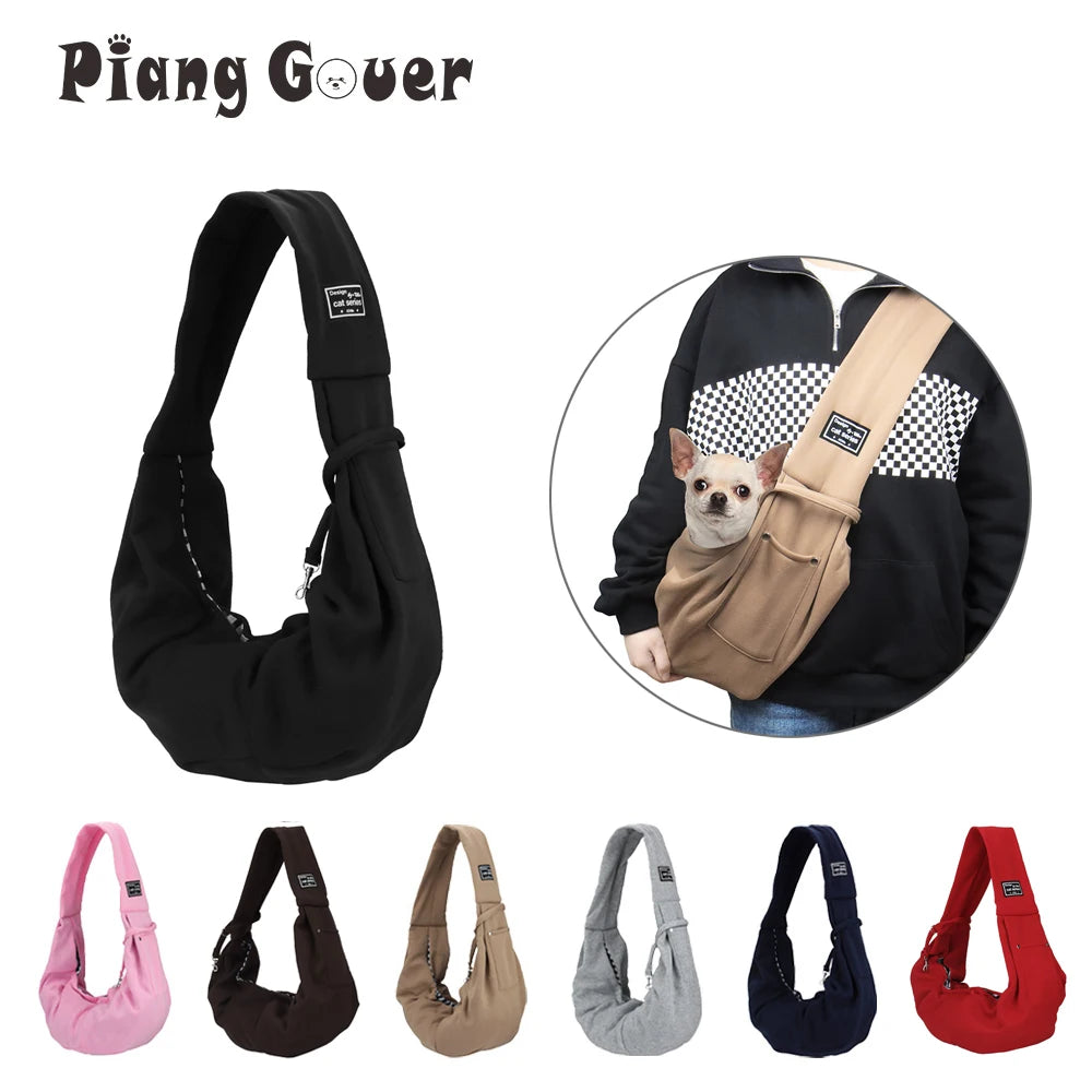 Portable Pet Shoulder Bag with Phone Pocket