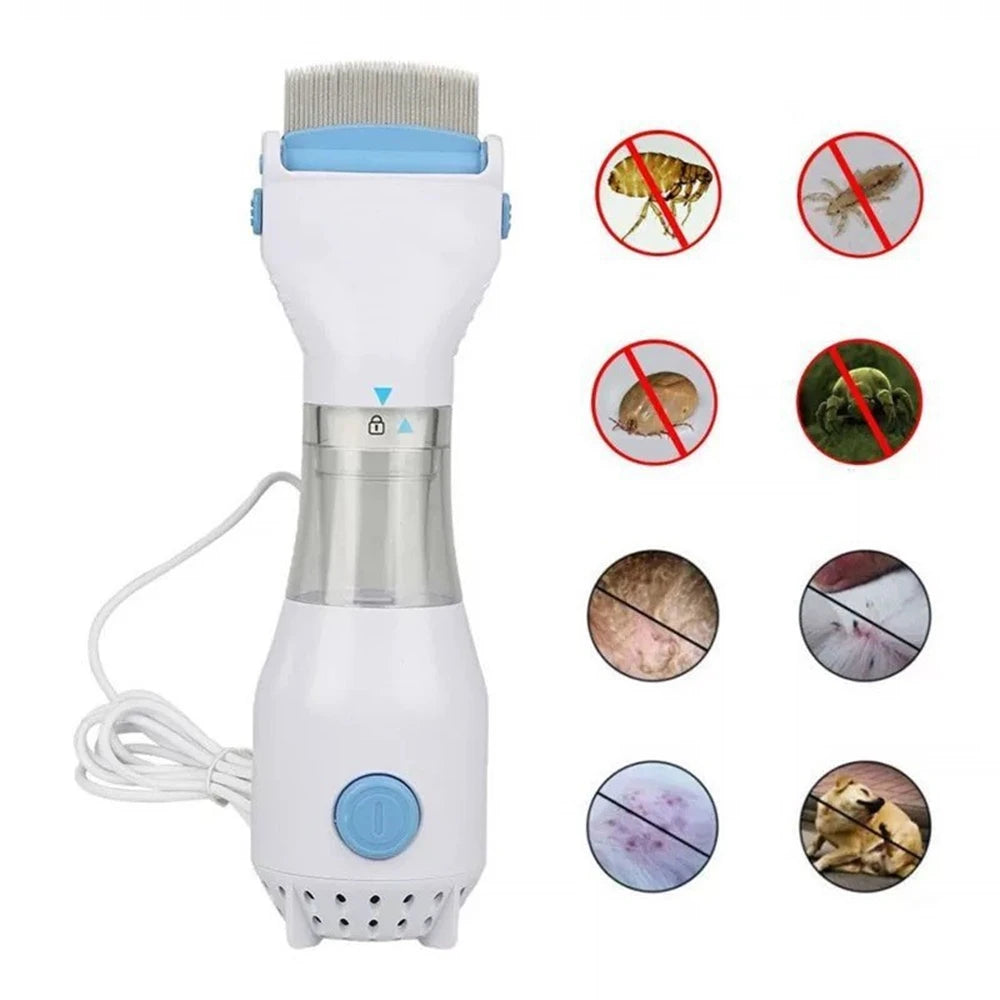Electric Anti-Lice & Flea Removal Pet Comb