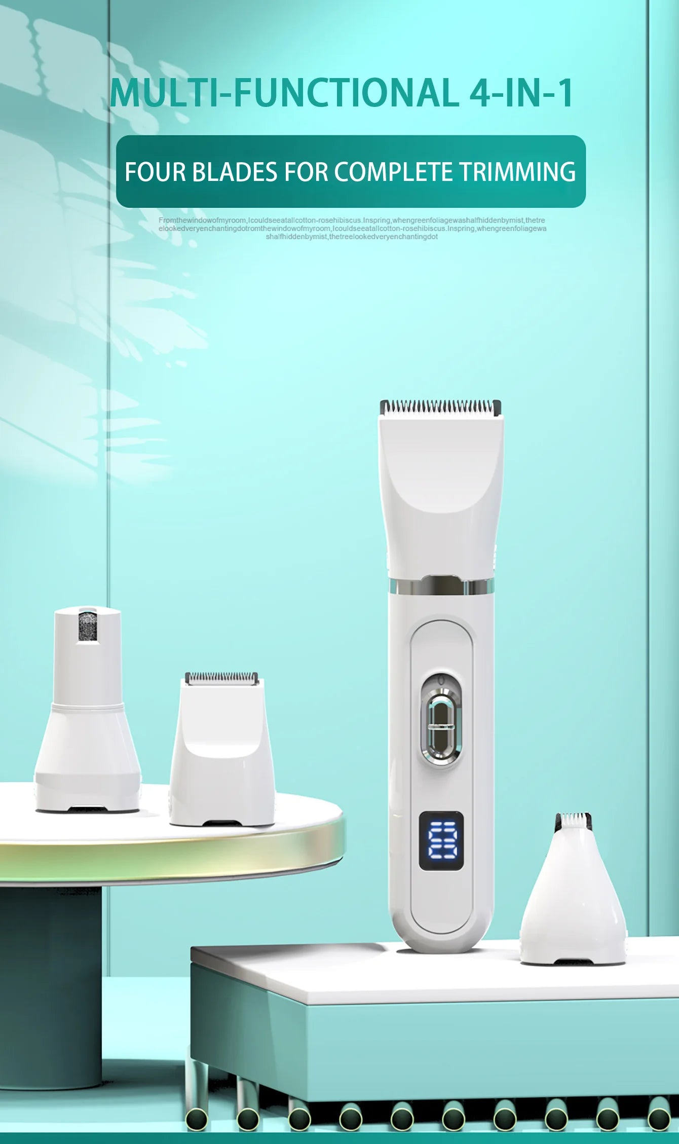 USB Rechargeable Professional Pet Hair Clipper