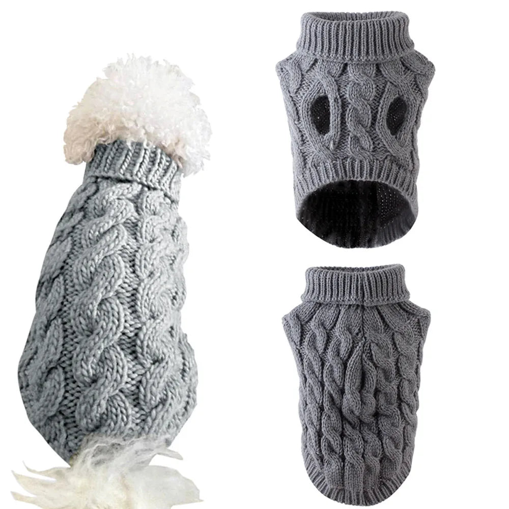 Knitted Winter Sweater for Small Dogs & Pets