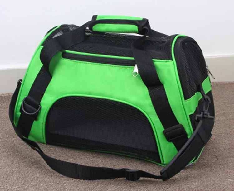 Portable Mesh Pet Carrier Bag for Dogs & Cats