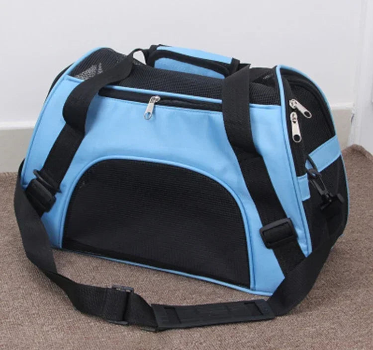 Portable Mesh Pet Carrier Bag for Dogs & Cats