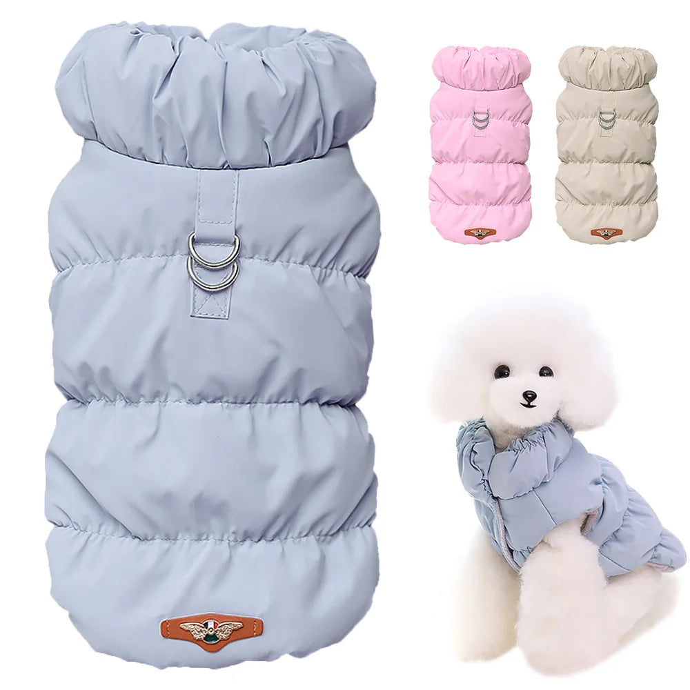 Padded Winter Dog & Cat Coat for Small Breeds
