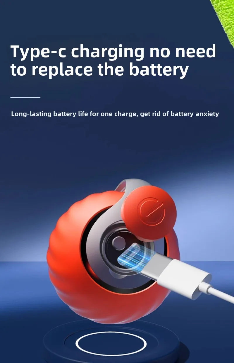 USB Rechargeable Smart Rolling Ball Cat Toy