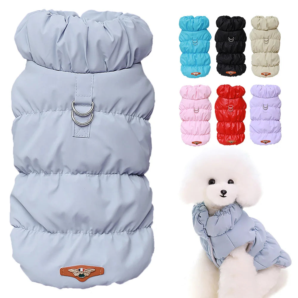Padded Winter Dog & Cat Coat for Small Breeds