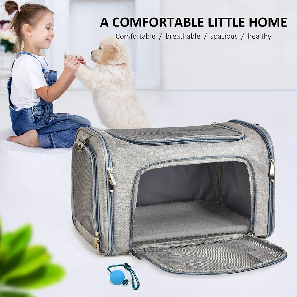Soft-Sided Pet Carrier Backpack for Dogs & Cats