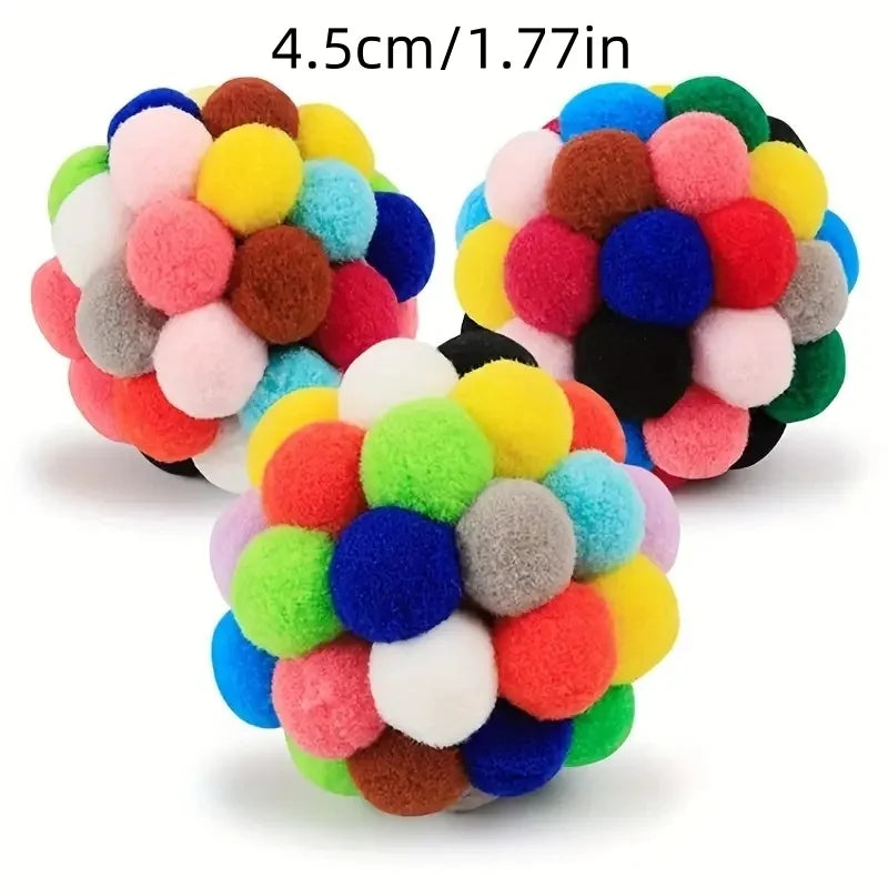 Cat Plush Bell Ball Toy (1/3PCS)