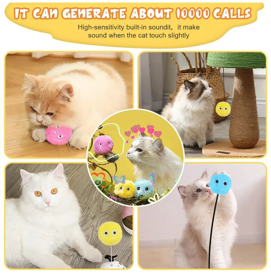 Automatic Interactive Plush Ball Cat Toy