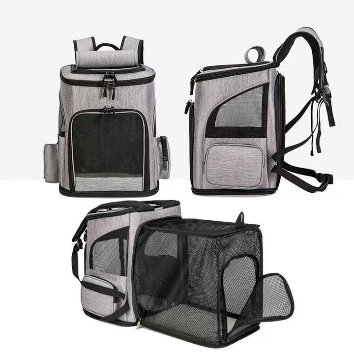 Foldable Breathable Pet Carrier Backpack for Cats & Dogs