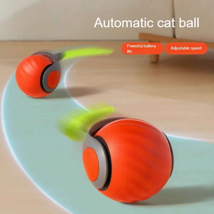 USB Rechargeable Smart Rolling Ball Cat Toy