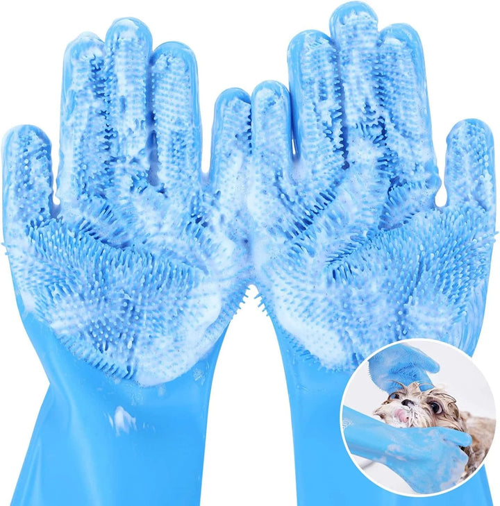 Silicone Pet Grooming & Bathing Gloves
