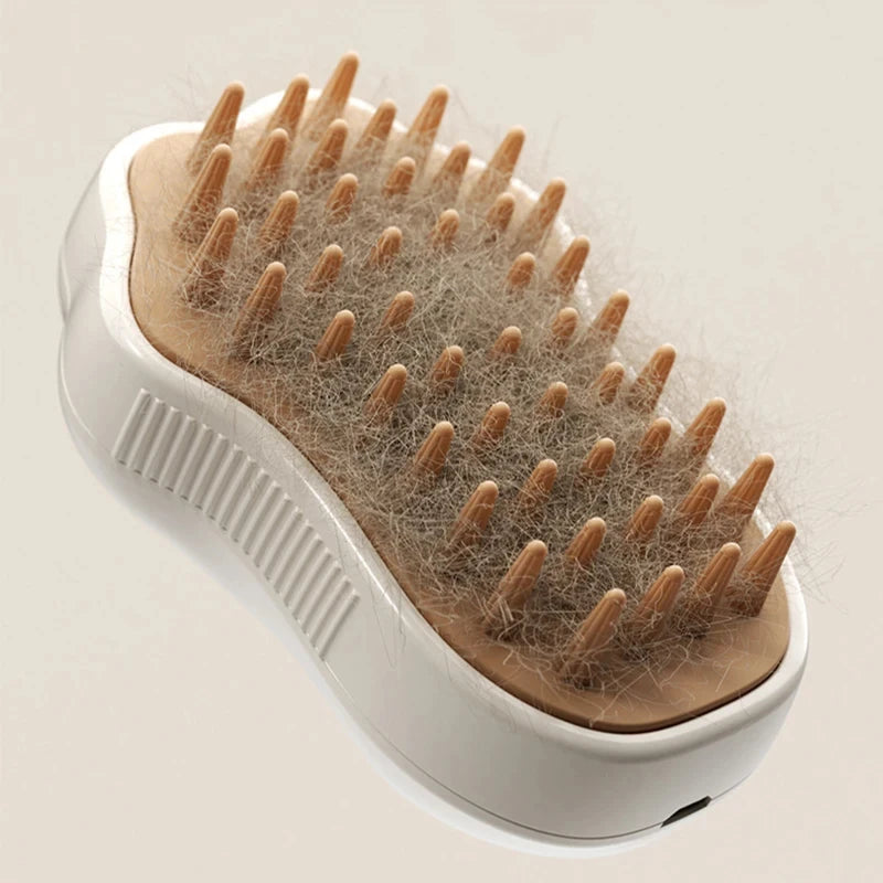 3-in-1 Electric Steam Pet Brush & Grooming Comb