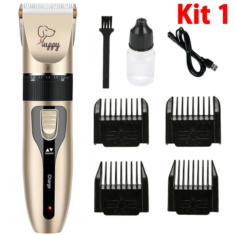 Rechargeable Electric Pet Hair Clipper Grooming Kit