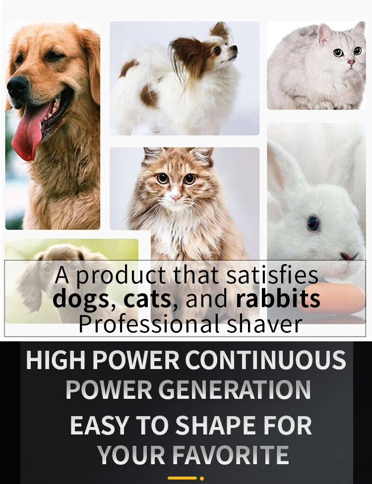 Professional All-Metal Rechargeable Pet Hair Clipper