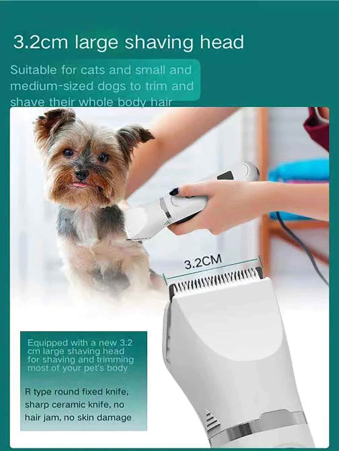 USB Rechargeable Professional Pet Hair Clipper