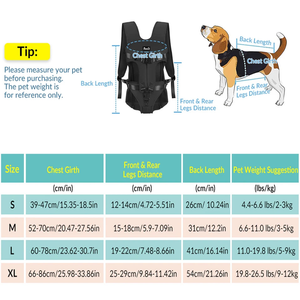 Breathable Pet Carrier Backpack for Dogs & Cats