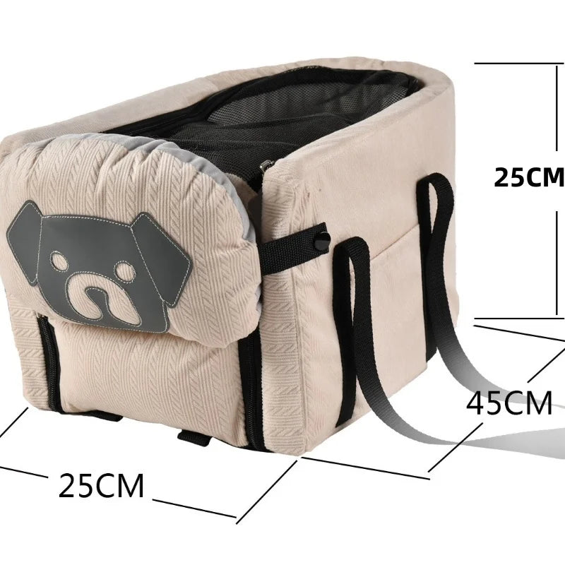 Portable Pet Car Seat Armrest Box for Dogs & Cats