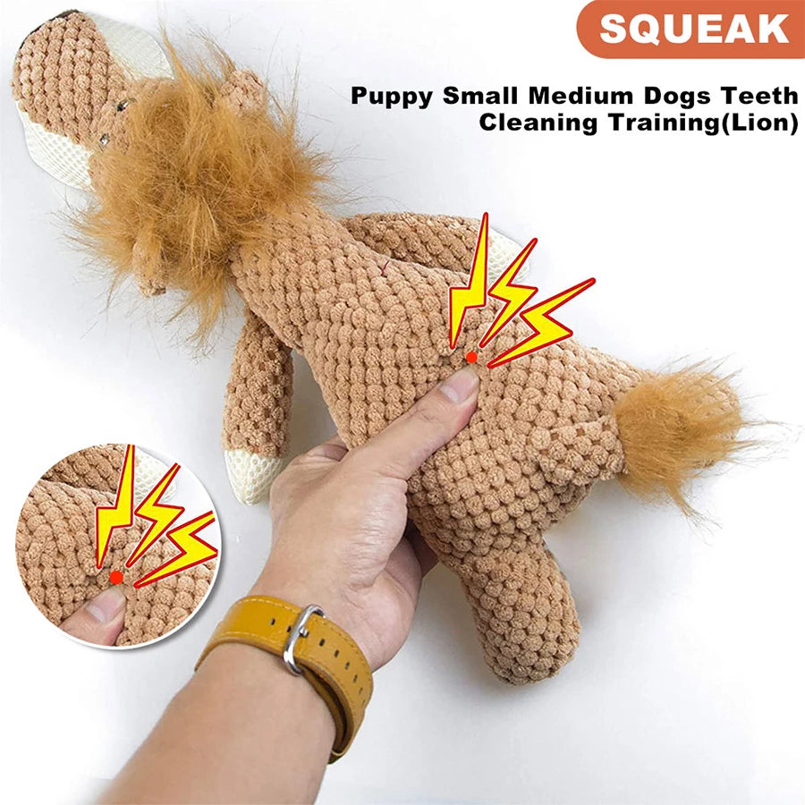 Cartoon Plush Squeaky Toy for Dogs