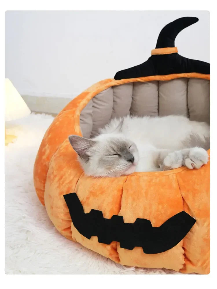 Pumpkin Cat & Dog Bed All-Season House