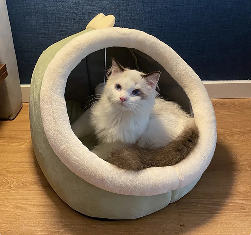 Foldable Deep Sleep Cat Cave Bed