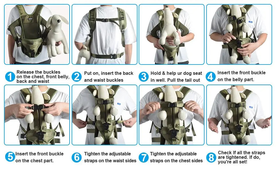 Breathable Pet Carrier Backpack for Dogs & Cats