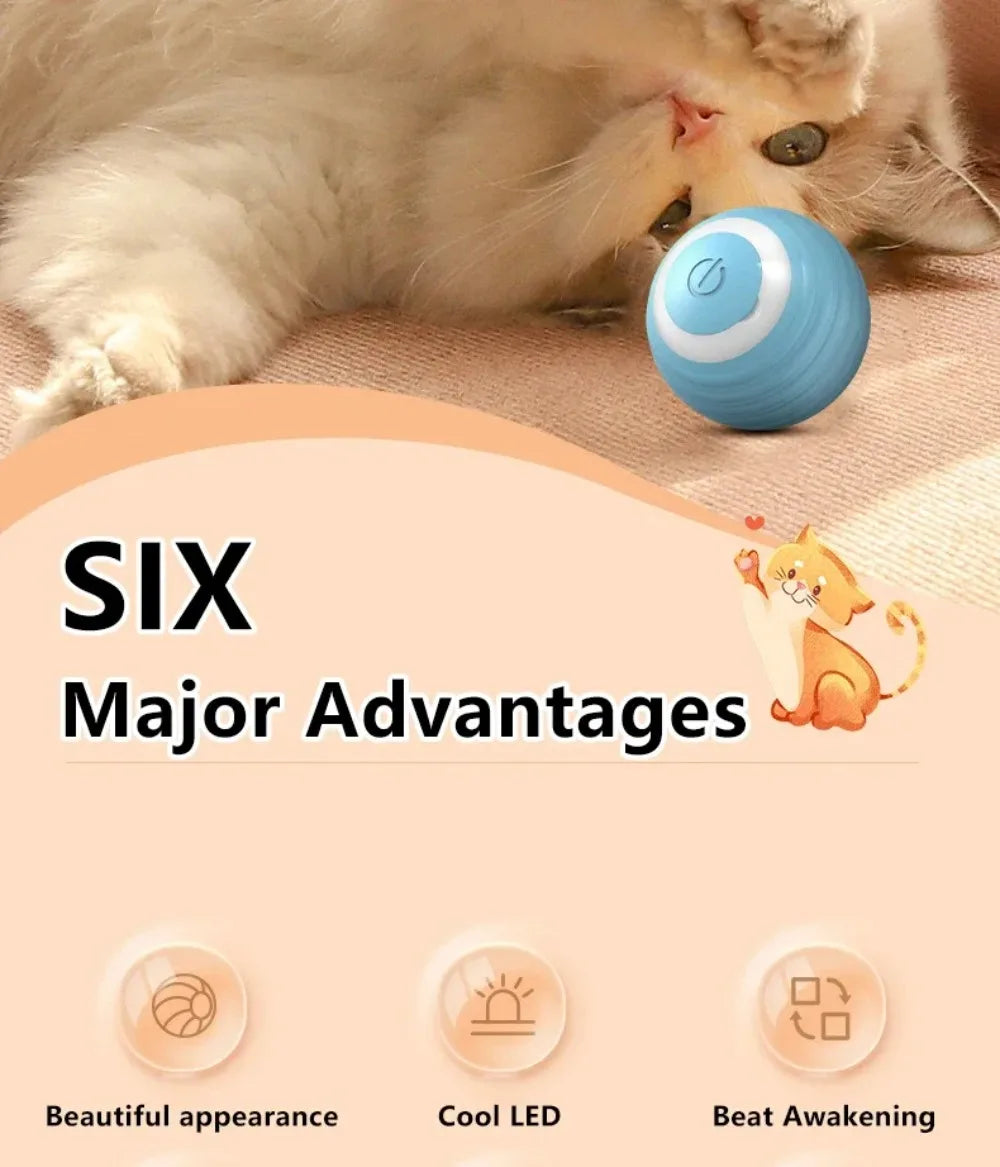 Smart Automatic Rolling Ball Cat Toy