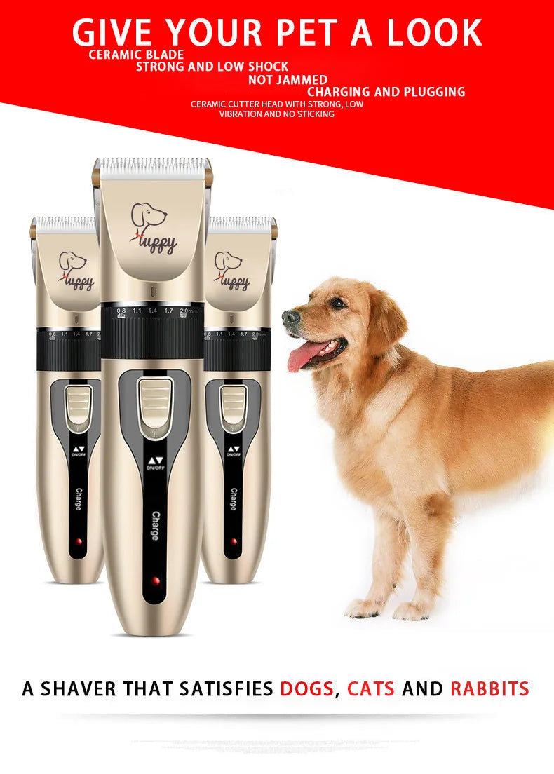 Rechargeable Electric Pet Hair Clipper Grooming Kit