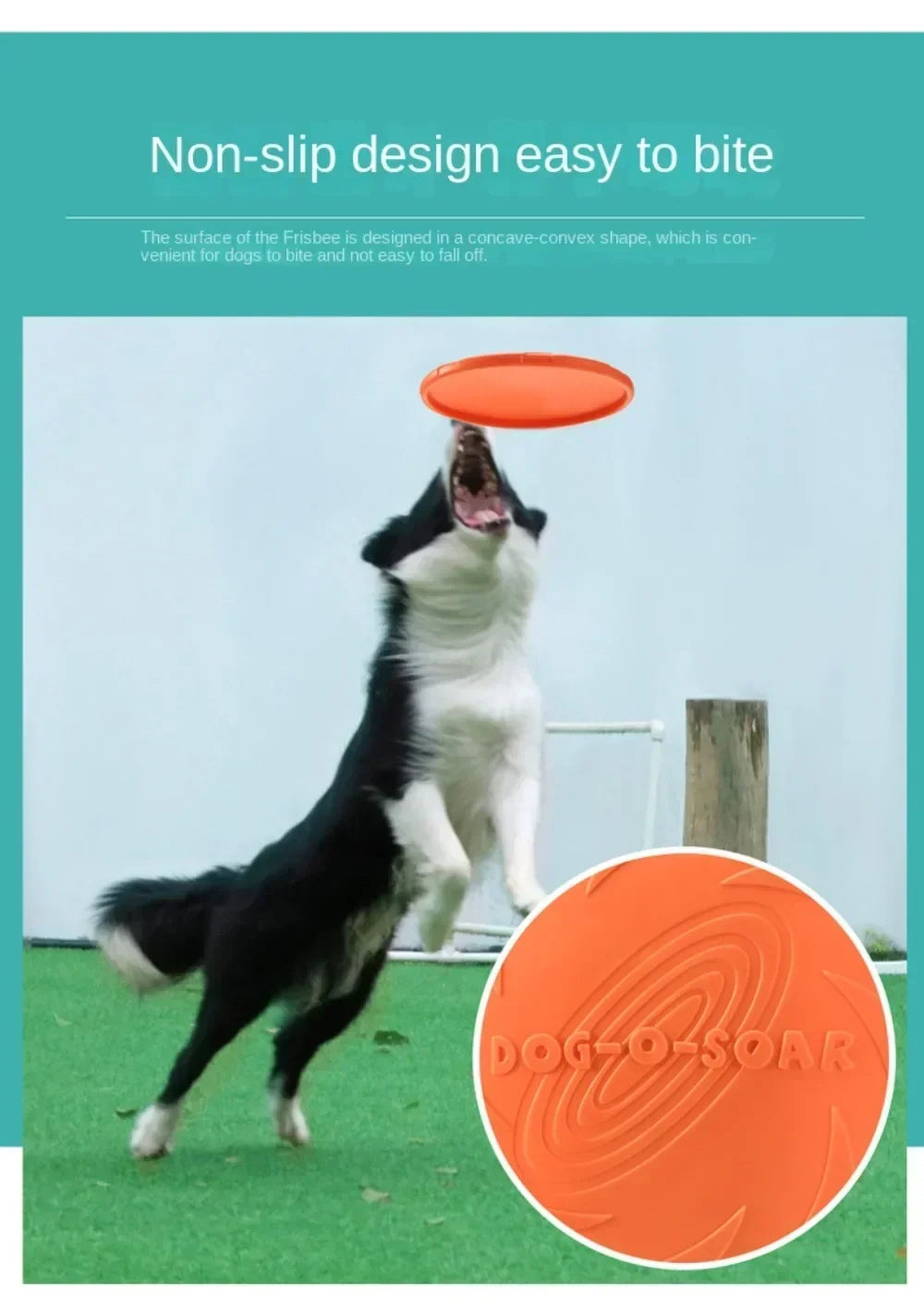 Multicolor Silicone Flying Disc Dog Toy