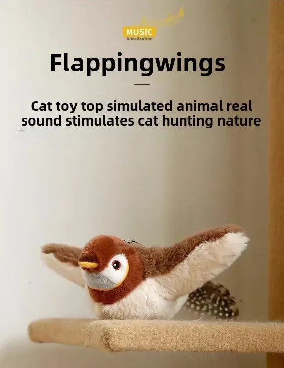 Catnip Electric Interactive Bird Toy for Cats