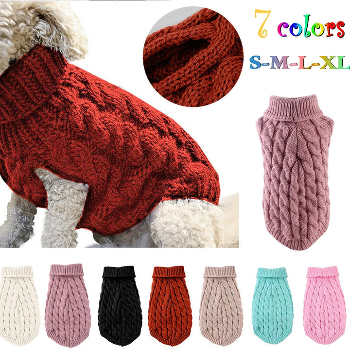 Knitted Winter Sweater for Small Dogs & Pets