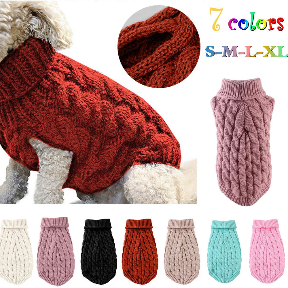 Knitted Winter Sweater for Small Dogs & Pets