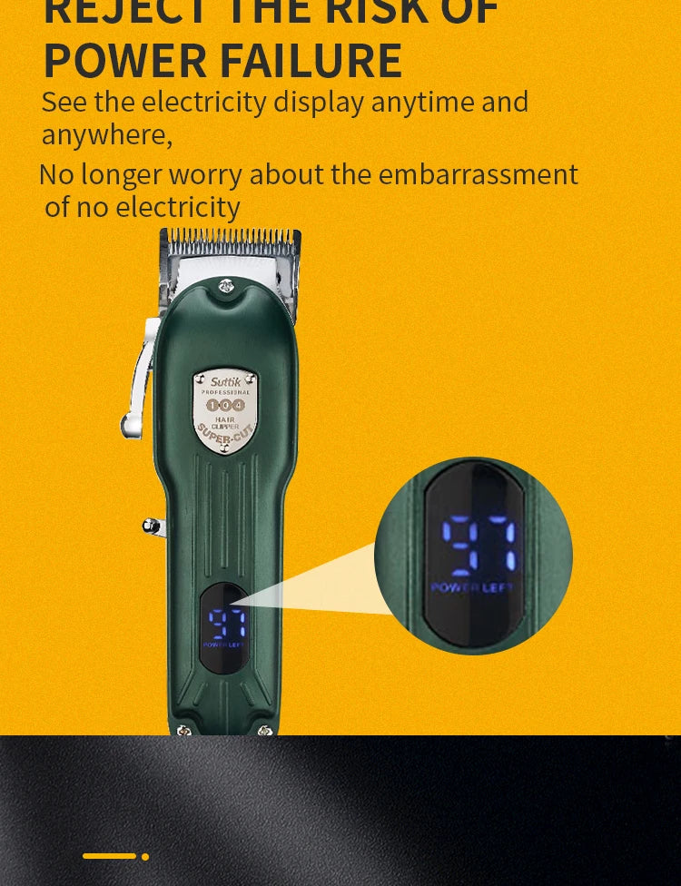 Professional All-Metal Rechargeable Pet Hair Clipper