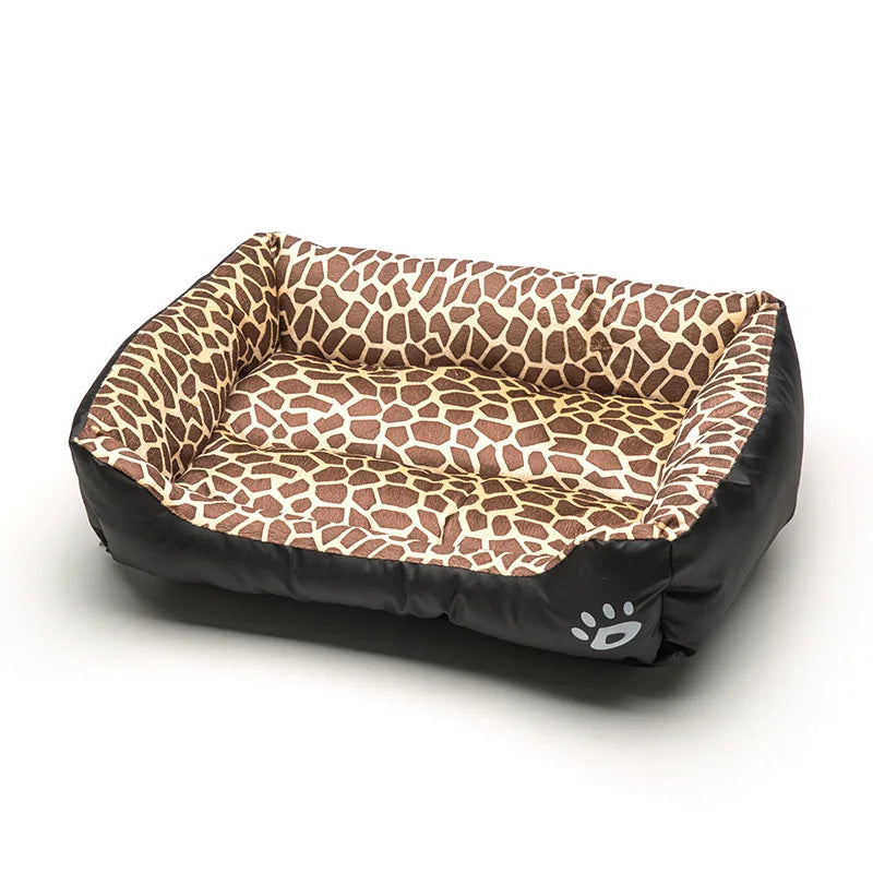 Large Square Plush Dog & Cat Bed