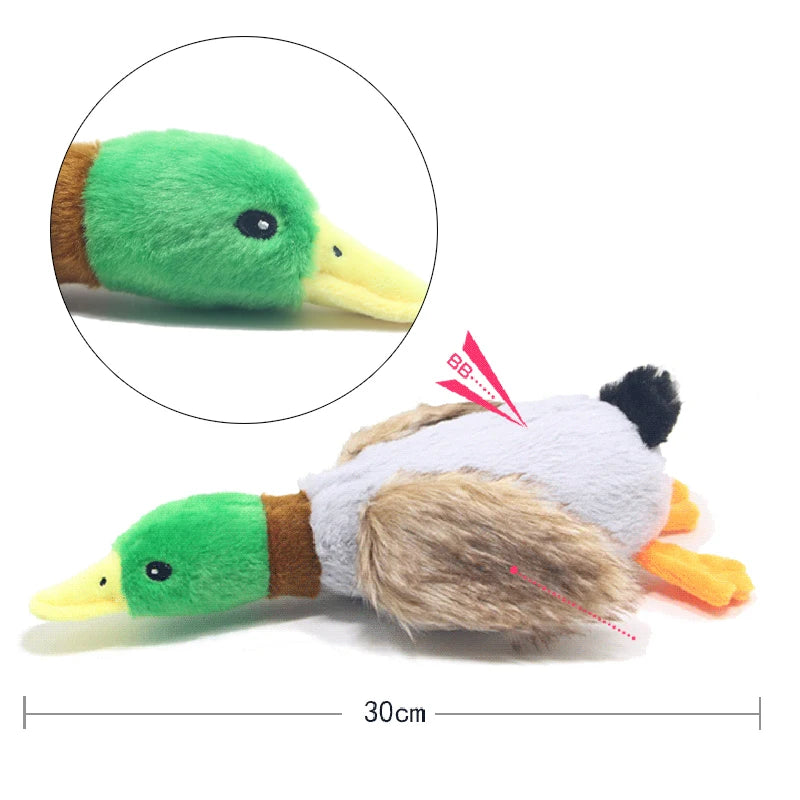 Plush Duck Squeaky Toy for Dogs