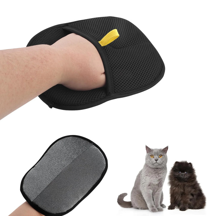 Reusable Pet Hair Removal & Grooming Gloves