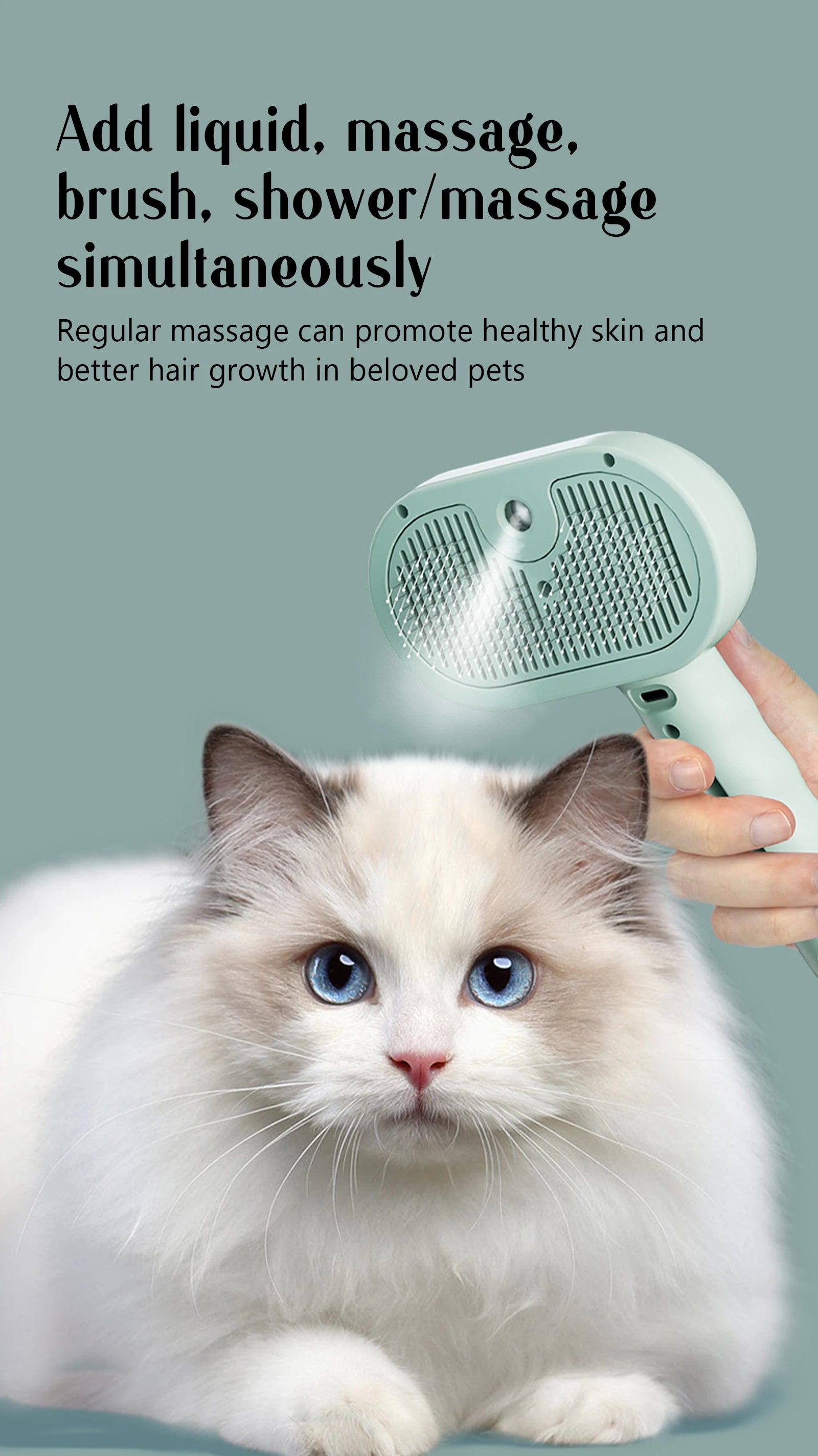 Pet Steam Massage Comb for Dogs & Cats