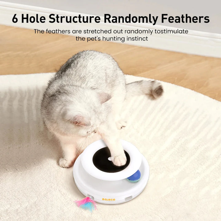 2-in-1 Automatic Feather Ball Smart Cat Toy