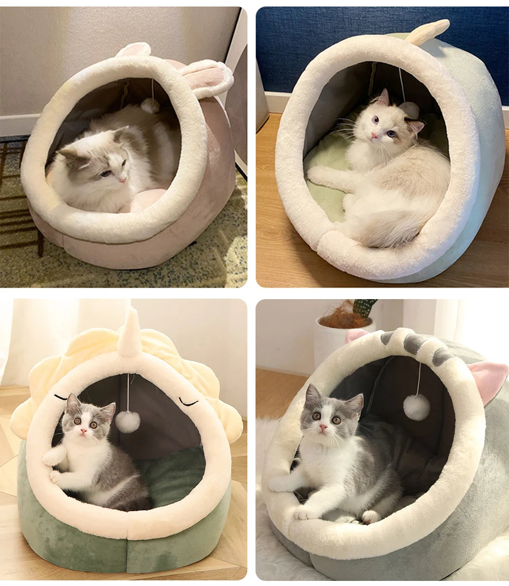 Foldable Deep Sleep Cat Cave Bed